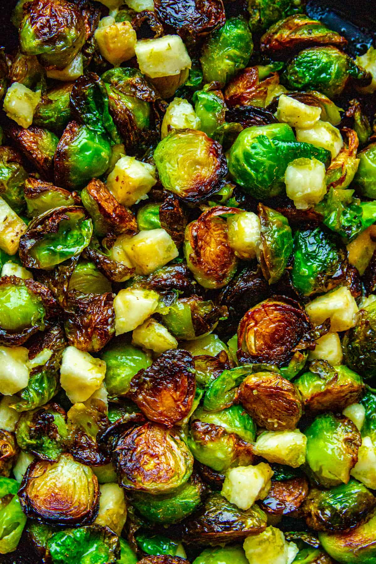 Buttery and Crispy Brussels Sprouts (Pan Fried) - Ginger with Spice