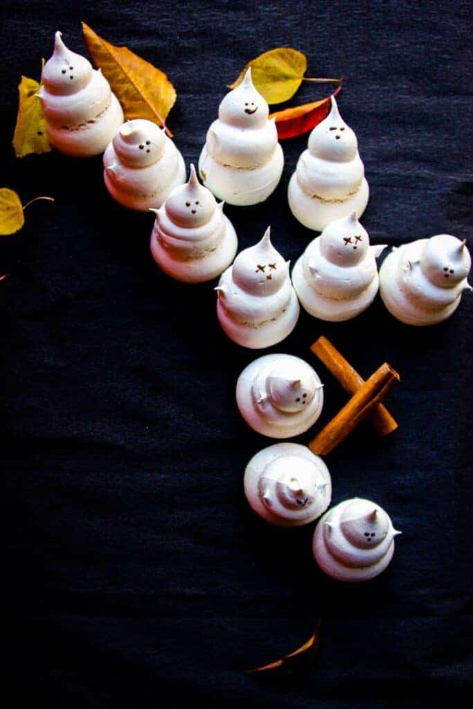 A recipe for cinnamon ghost meringue that's easily the most hilarious Halloween dessert.