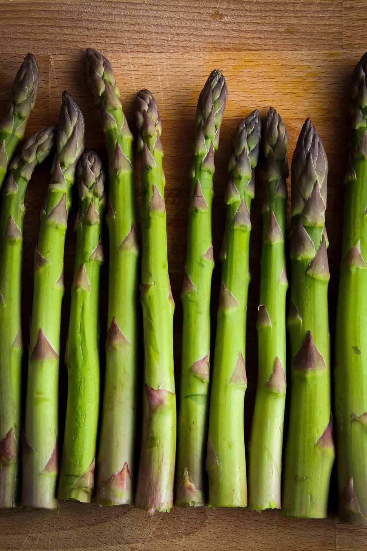 Bright green asparagus from the market.