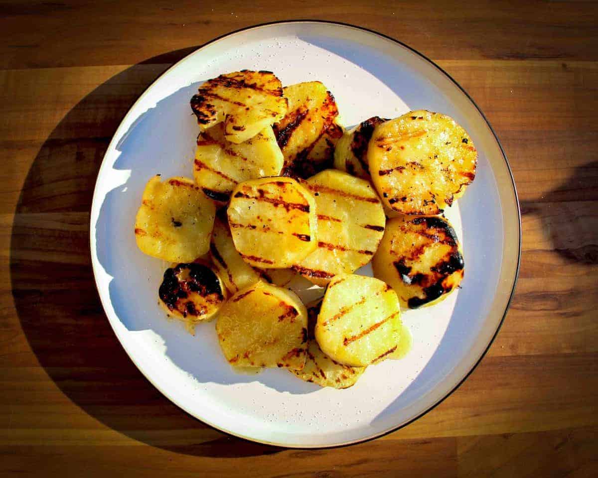 The grilled sweet potatoes without sesame.