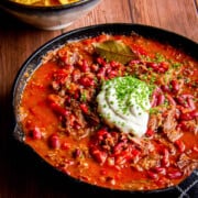 My ultimate shortrib chili done in an instant pot.