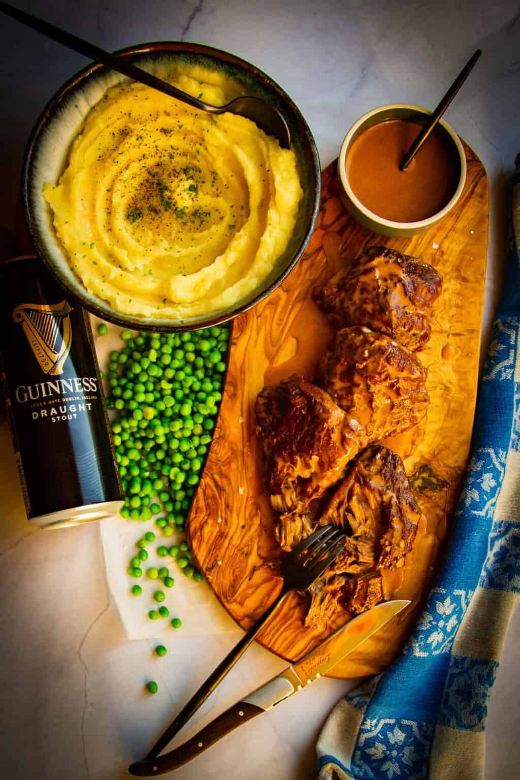 Guinness Braised Beef Cheeks Braised & Deglazed