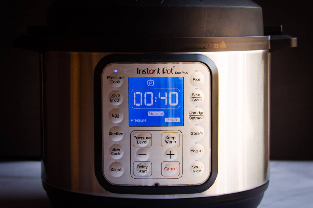 Setting the instant pot