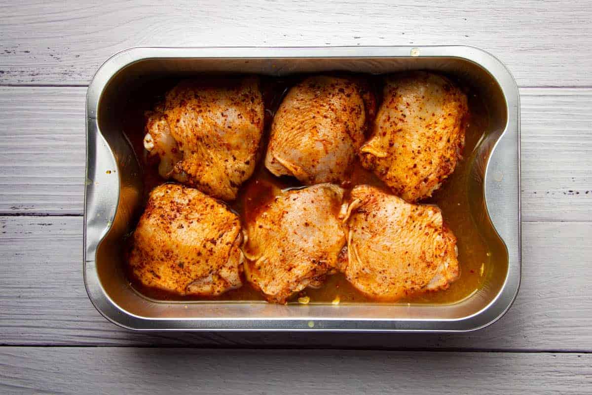 Chicken-thighs-marinating-in-soy-and-orange