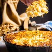smoked-mac-and-cheese-with-fork-inside
