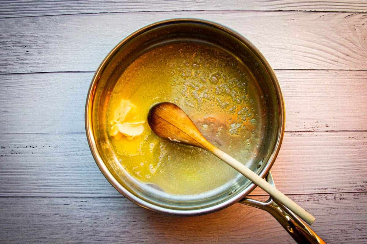 adding-the-butter-for-the-roux