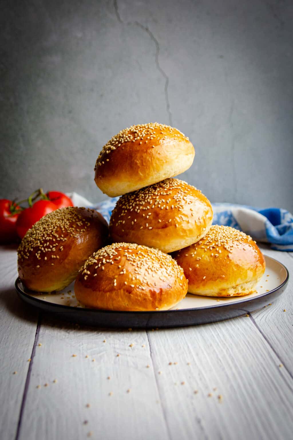 Super Soft Homemade Hamburger Buns (Tangzhong Method) Braised & Deglazed