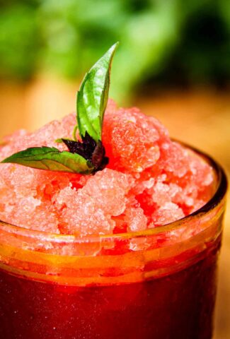 A vodka watermelon granita.
