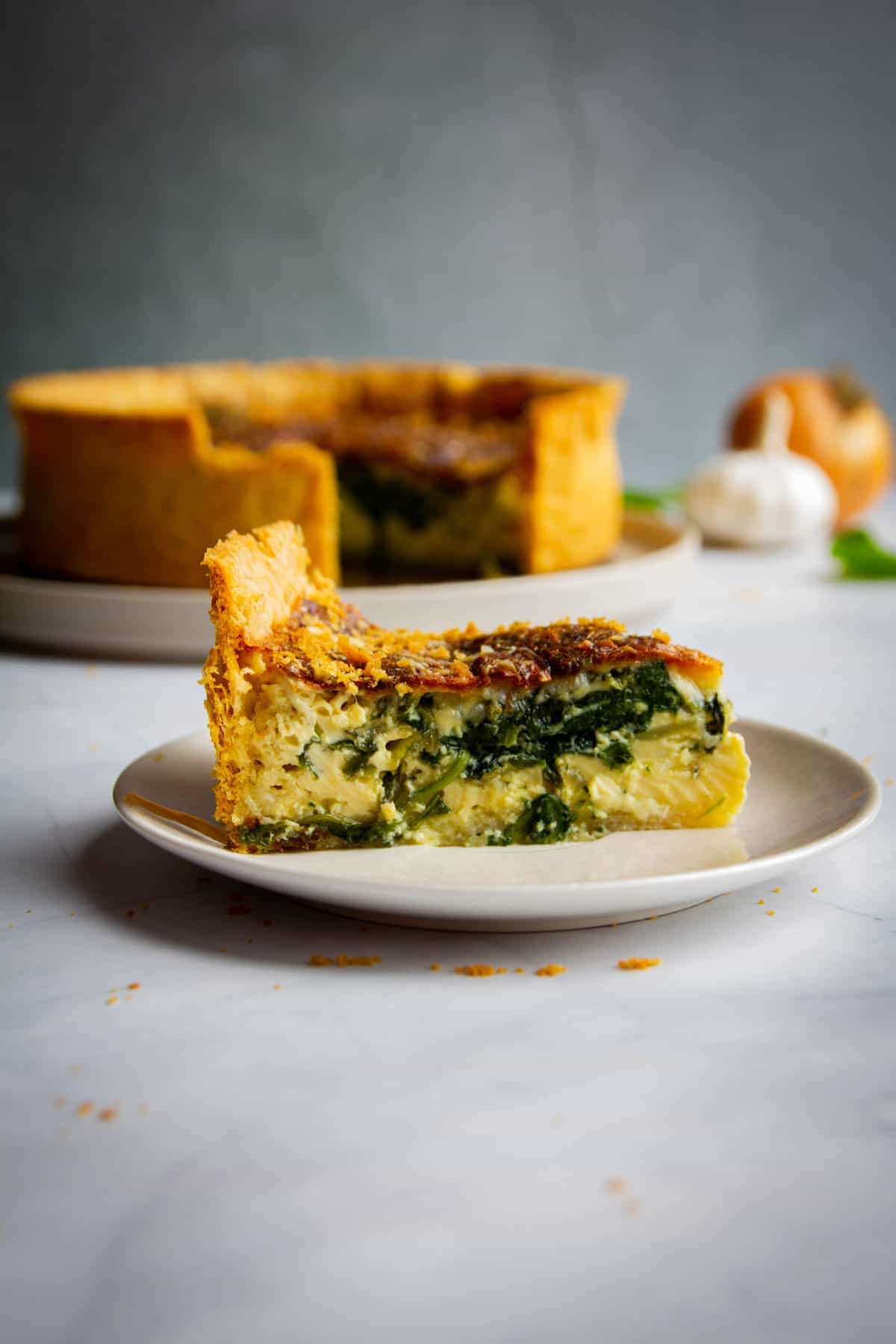 The Most Amazing, Flakey, Buttery Quiche Florentine