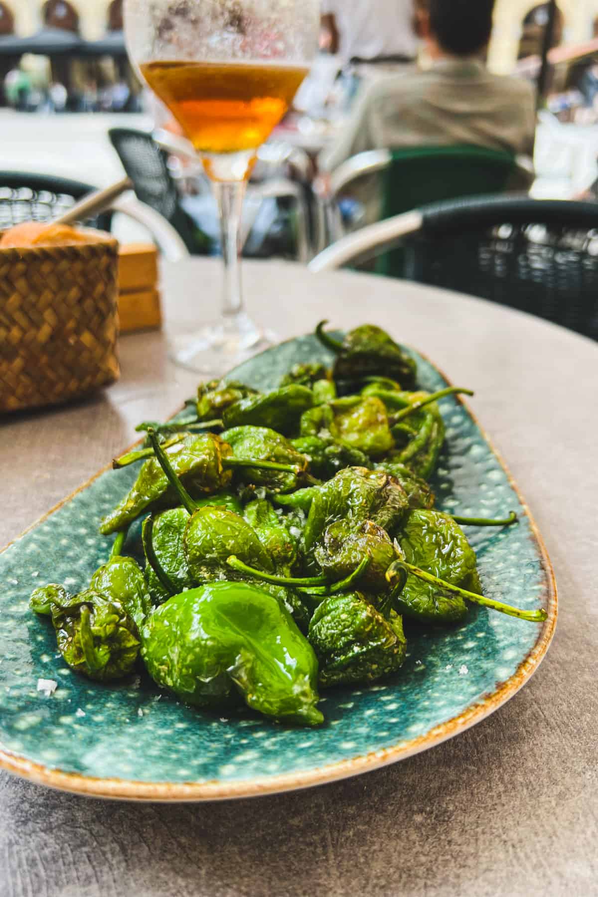 Easy, Garlicky Padron Peppers with Ginger and Lime