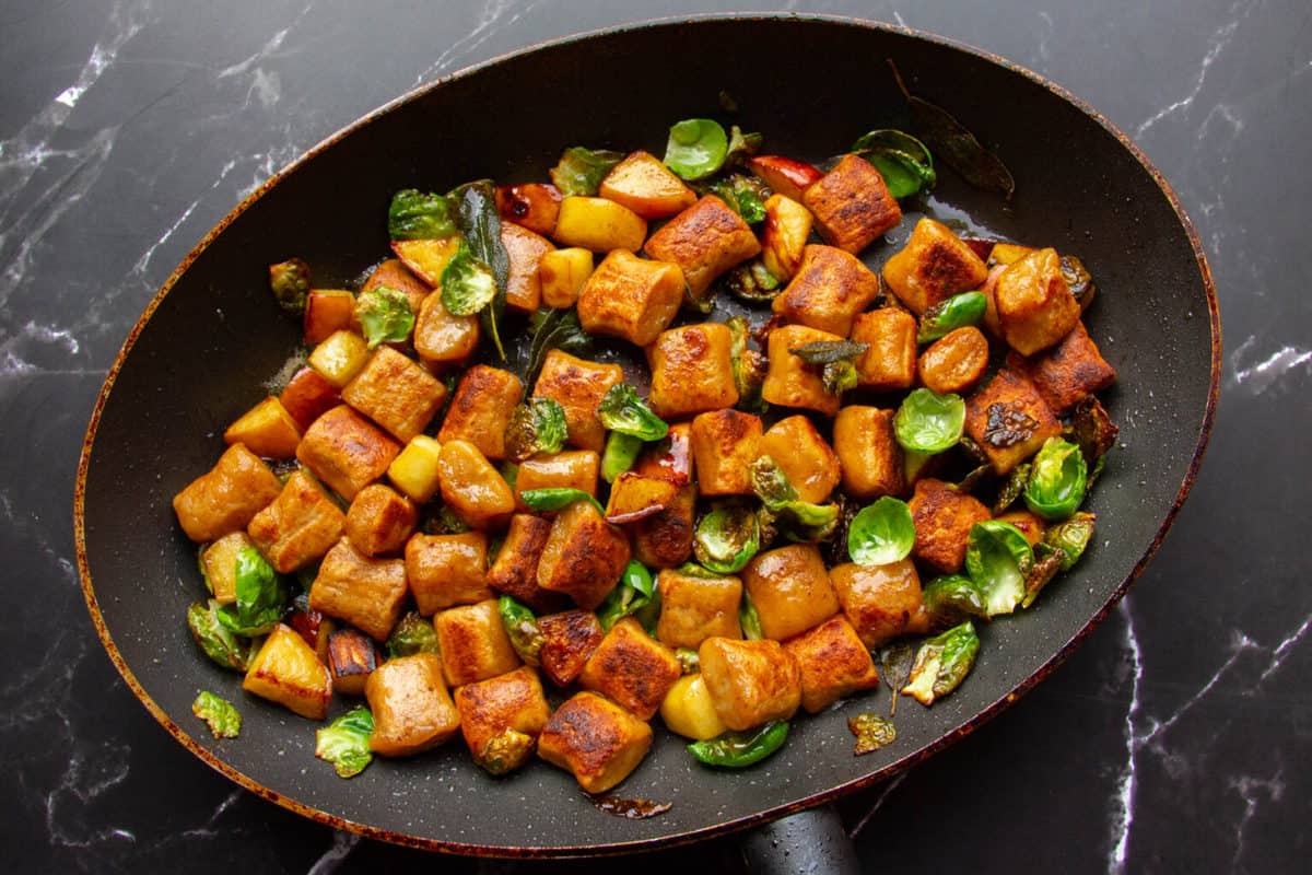 The Best Pan Fried Gnocchi + Brown Butter Ricotta