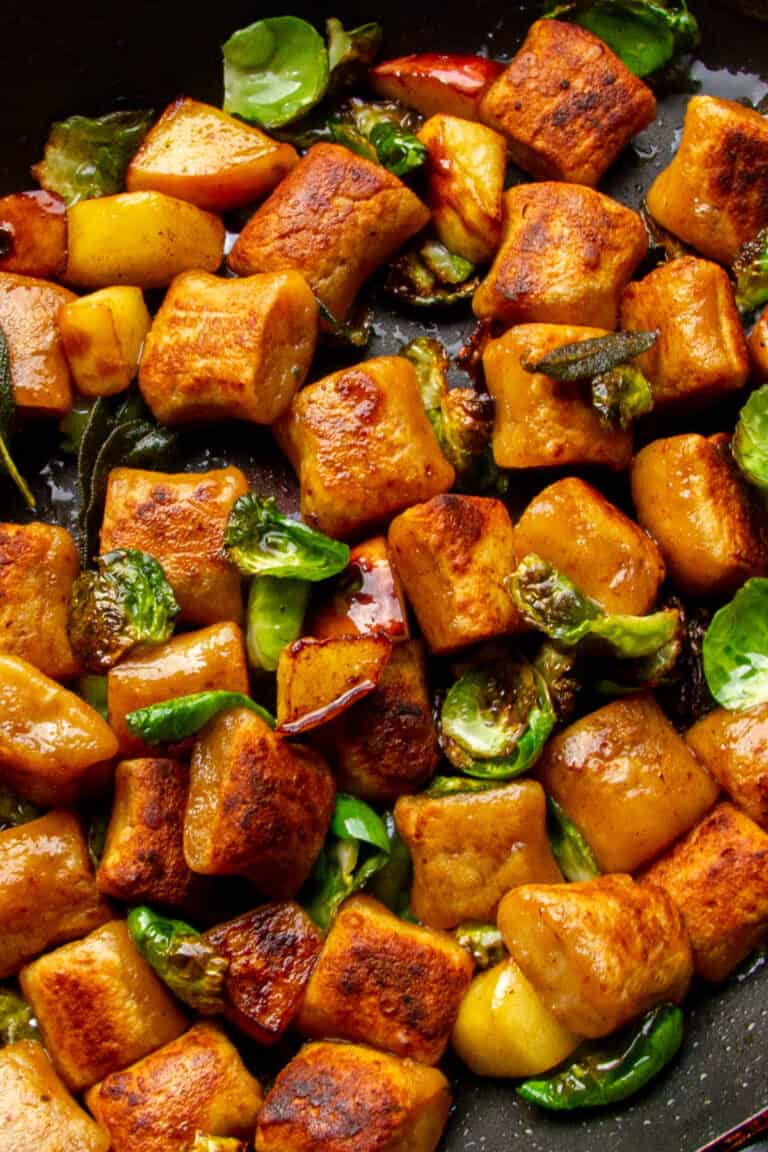 The Best Pan Fried Gnocchi + Brown Butter Ricotta