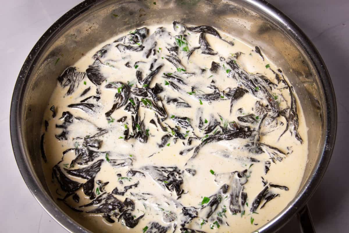 A Delicious Black Trumpet Mushroom Sauce